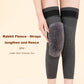 2 PCS Non-Slip Cashmere Wool Knee Pads Leg Warmer with Strap Adjustable for Men & Women