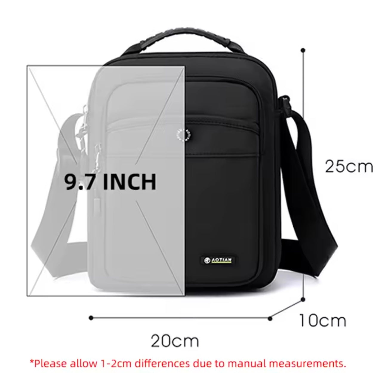 Men's Shoulder Bag Small Messenger Bag Nylon Business bag