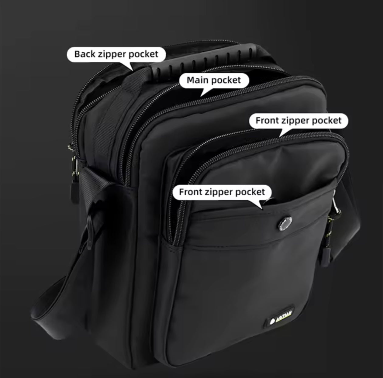 Men's Shoulder Bag Small Messenger Bag Nylon Business bag